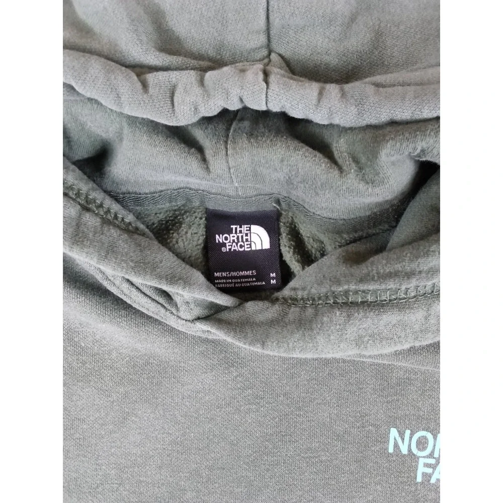 The North Face Men's Graphic Injection Hoodie Sage Green Elk Nature Print Fleece